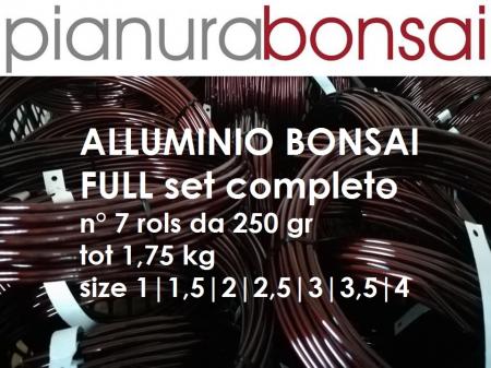 Filo di Alluminio per Bonsai serie 7 matasse da 250gr
