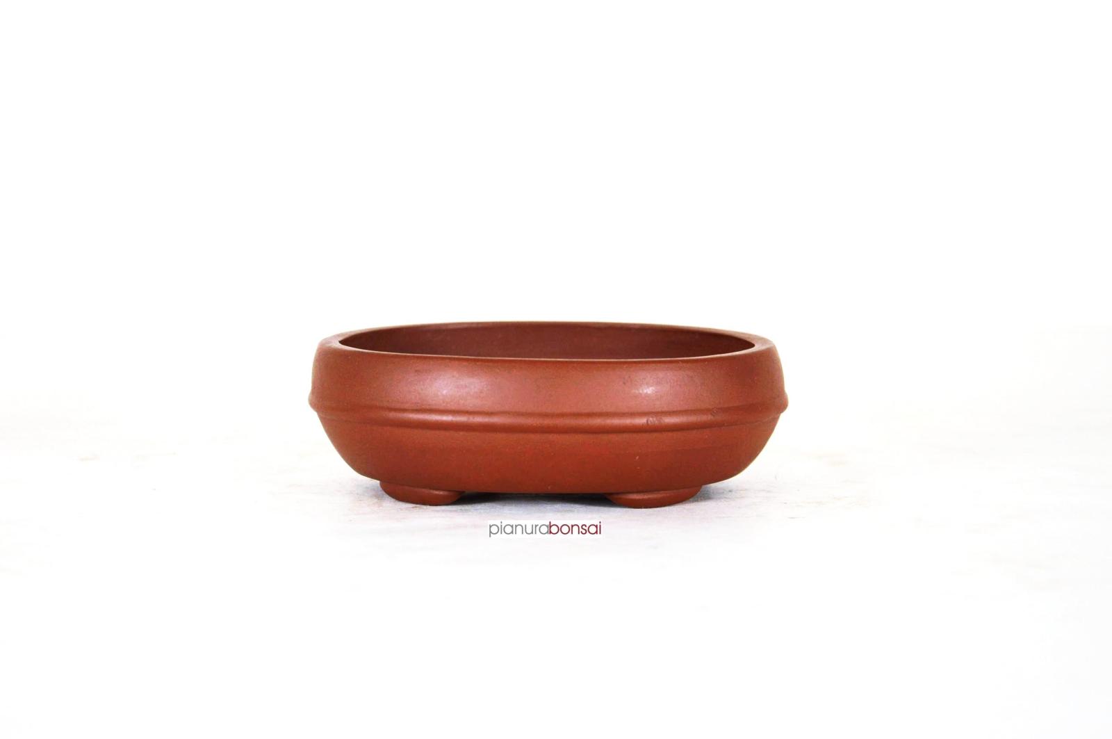 Vaso Per Bonsai Ovale In Gres | 55,5 X 38 X 10 Cm | Foro Di Scarico Incluso