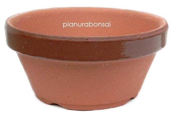 Vaso bonsai da coltivazione in terracotta (3) 10cm