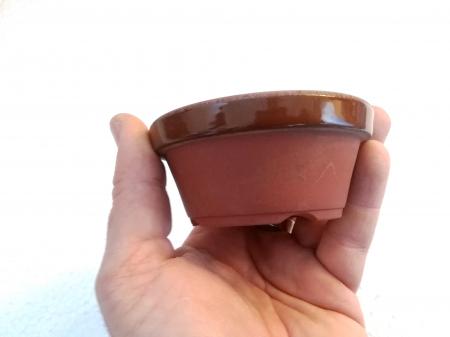 Vaso bonsai da coltivazione in terracotta (4) 13cm